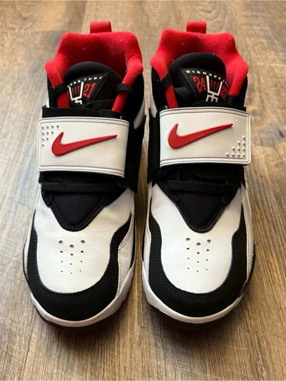 Nike Air Diamond Turf 49ers 2025 Deion Sanders White Black Red Gold
